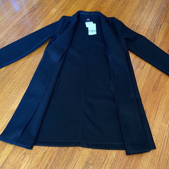 Zara Black Lapel Coat - Picture 8 of 8